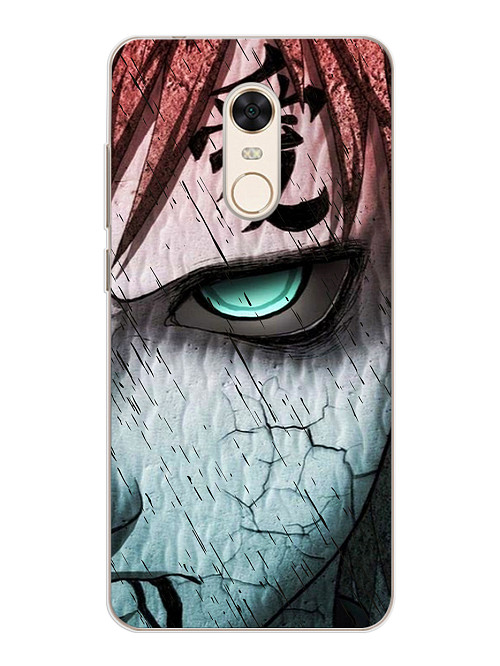 Силиконовый чехол для Xiaomi Redmi 5 Plus Naruto Shippuden - Gaara grimm face