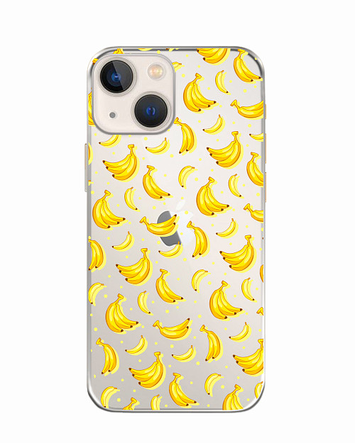 Силиконовый чехол для Apple iPhone 13 Бананы