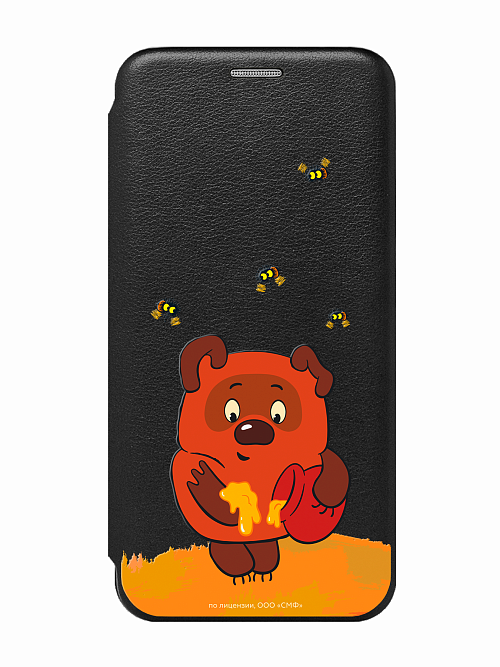 Чехол книжка для Samsung Galaxy A54 (5G) "Винни-Пух: Мед и пчелки"