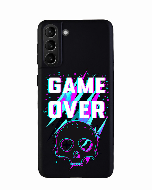 Силиконовый чехол для Samsung Galaxy S21+ (5G) "Game over"