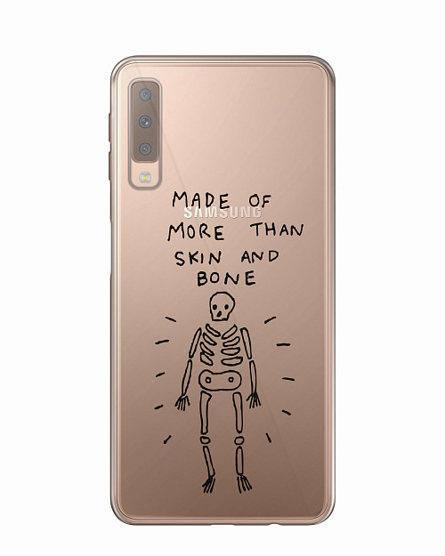 Силиконовый чехол для Samsung A7 2018 (A750) Скелет