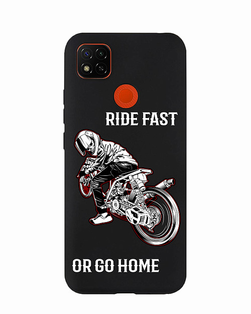 Силиконовый чехол для Xiaomi Redmi 9C Ride fast or go home