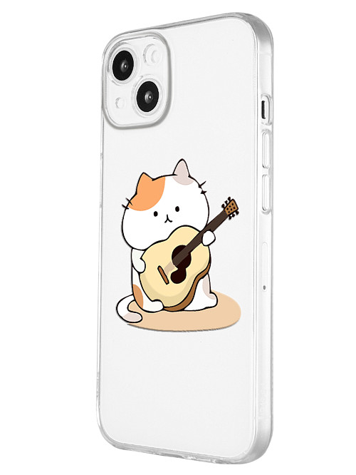 Силиконовый чехол для Apple iPhone 13 Усатый гитарист