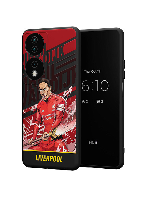 Силиконовый чехол для Honor X7b "NOVEL: Liverpool"