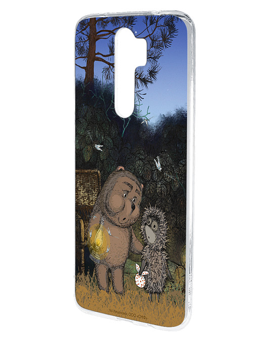 Силиконовый чехол для Xiaomi Redmi Note 8 Pro "Ёжик в тумане и медвежонок"