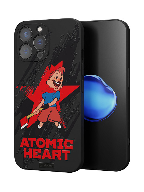 Силиконовый чехол для Apple iPhone 15 Pro Max "Atomic Heart: Пионер"