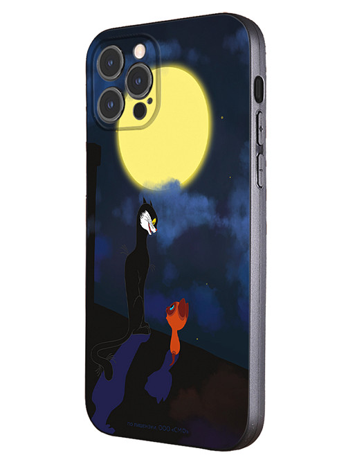 Силиконовый чехол для Apple iPhone 12 Pro Max "Котенок по имени Гав: А луна все-таки вкусная!"
