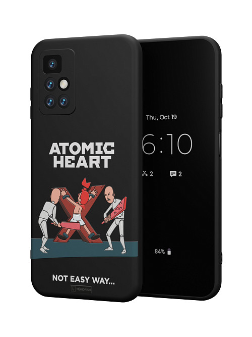 Силиконовый чехол для Xiaomi Redmi 10 "Atomic Heart: Not Easy Way"