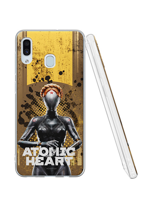 Силиконовый чехол для Samsung Galaxy A30 "Atomic Heart: Левая близняшка"