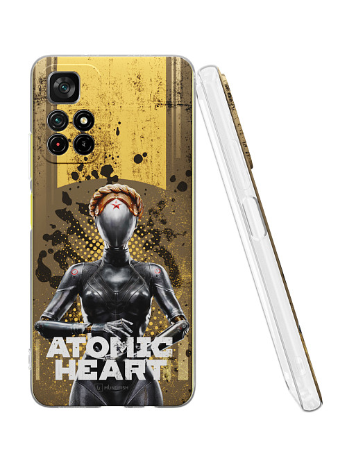 Силиконовый чехол для Poco M4 Pro (5G) "Atomic Heart: Левая близняшка"