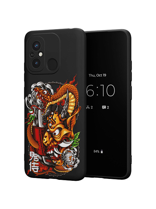 Силиконовый чехол для Xiaomi Redmi 12C "Змея"