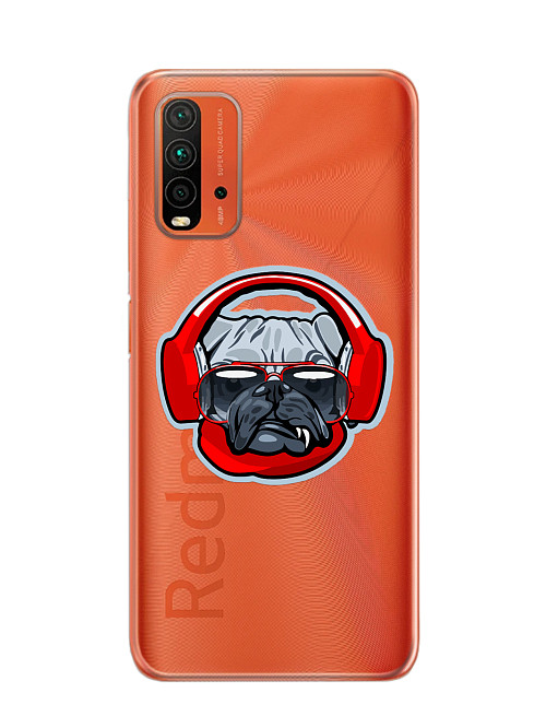 Силиконовый чехол для Xiaomi Redmi 9T "Собака бульдог"