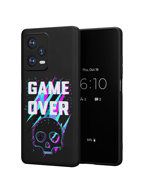 Силиконовый чехол для Xiaomi Redmi Note 12 Pro+ (5G) "Game over"