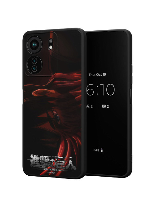 Силиконовый чехол для Xiaomi Redmi 13C "AOT: Эрен Йегер"