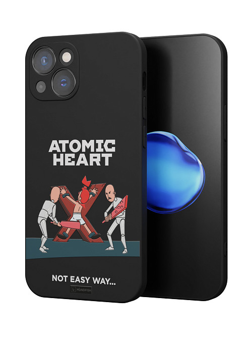 Силиконовый чехол для Apple iPhone 13 "Atomic Heart: Not Easy Way"