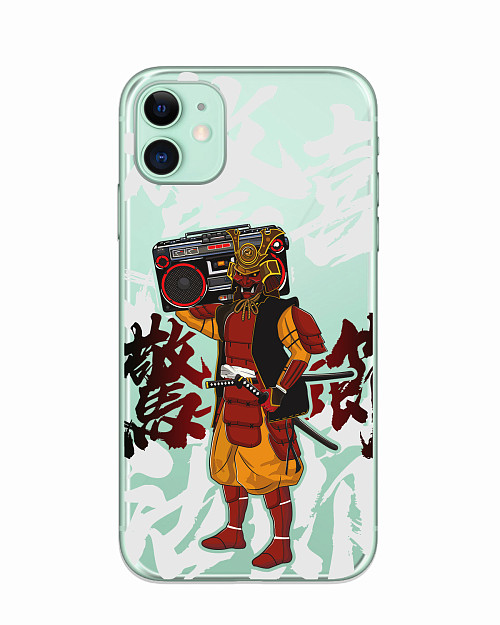 Силиконовый чехол для Apple iPhone 11 "Hip-hop Samurai"