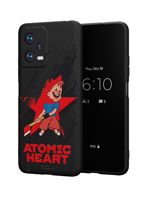 Силиконовый чехол для Xiaomi Redmi Note 12 (5G) "Atomic Heart: Пионер"