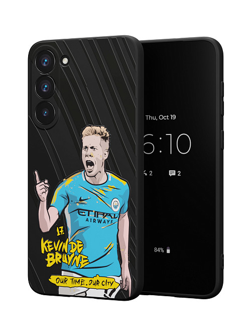 Силиконовый чехол для Samsung Galaxy S23 Plus "NOVEL: Kevin de Bruyne"