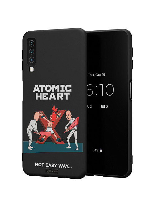 Силиконовый чехол для Samsung Galaxy A7 (2018) "Atomic Heart: Not Easy Way"