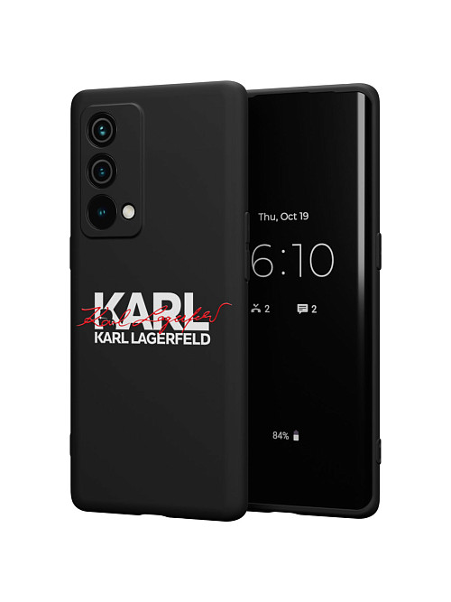 Силиконовый чехол для Realme GT Master Edition "NOVEL: Lagerfeld V.2"