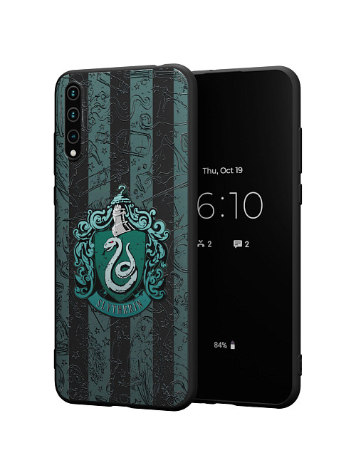 Силиконовый чехол для Huawei Y8p "NOVEL: Слизерин"