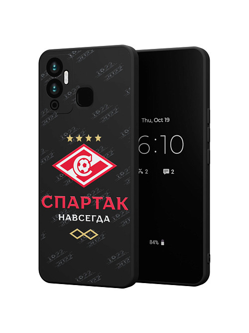 Силиконовый чехол для Infinix Hot 12 Play "Спартак - навсегда"