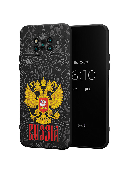 Силиконовый чехол для Poco X3 Pro "Россия"