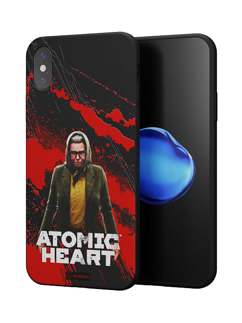 Силиконовый чехол для Apple iPhone X "Atomic Heart: Баба Зина"