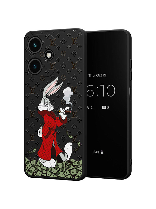 Силиконовый чехол для Infinix Hot 30i "NOVEL: Багз Банни Louis Vuitton"