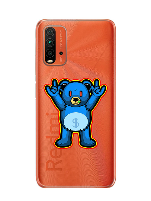 Силиконовый чехол для Xiaomi Redmi 9T "Мишка Доллар"