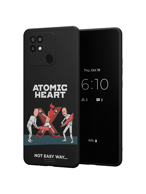 Силиконовый чехол для Xiaomi Redmi 10C/POCO C40 "Atomic Heart: Not Easy Way"