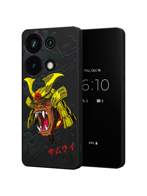 Силиконовый чехол для Xiaomi Redmi Note 13 Pro (4G) "Samurai Kong"
