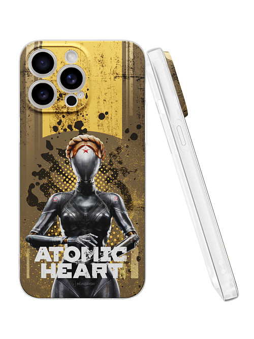 Силиконовый чехол для Apple iPhone 15 Pro Max "Atomic Heart: Левая близняшка"