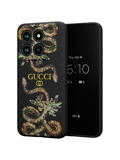 Силиконовый чехол для Xiaomi 14 Pro "NOVEL: Gucci"