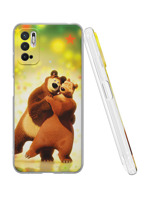 Силиконовый чехол для Xiaomi Redmi Note 10T "Маша и медведь: День Валентина"