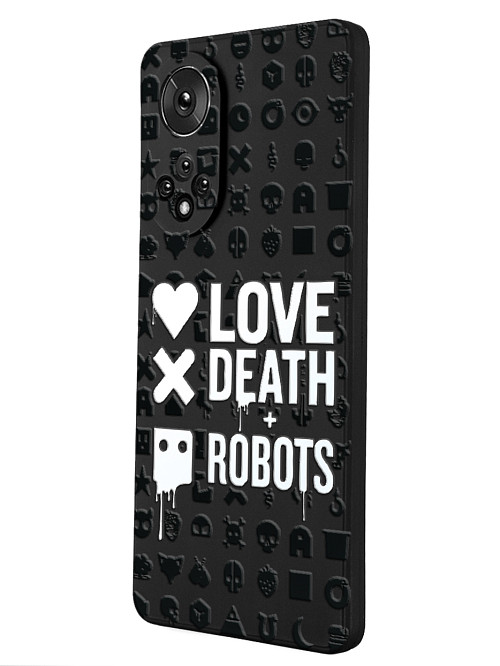 Силиконовый чехол для Huawei Nova 9 Любовь Смерть Роботы