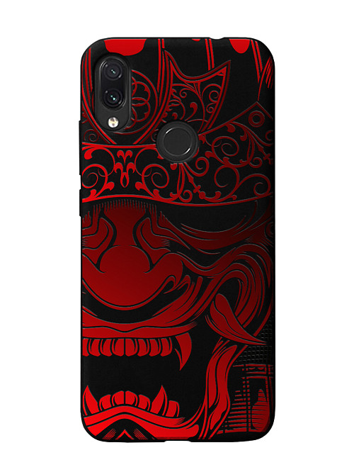 Силиконовый чехол для Xiaomi Redmi Y3 Красная маска самурая