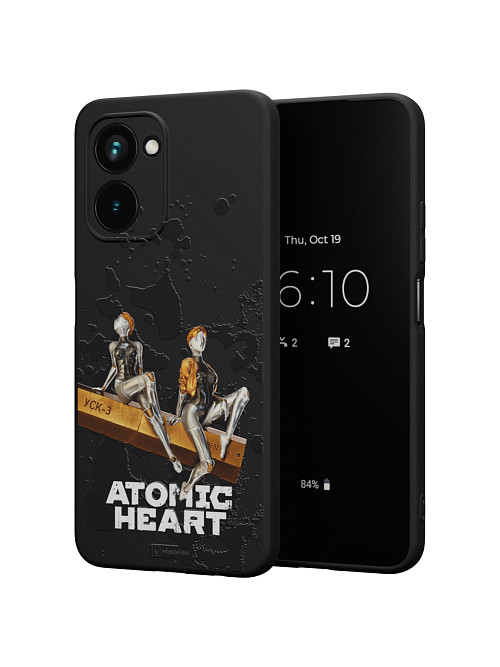 Силиконовый чехол для realme C33 "Atomic Heart: Боевые близняшки"