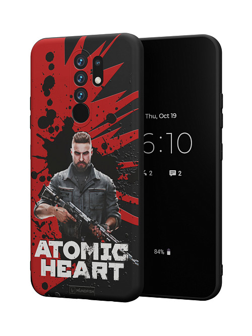 Силиконовый чехол для Xiaomi Redmi 9 "Atomic Heart: Майор Нечаев"