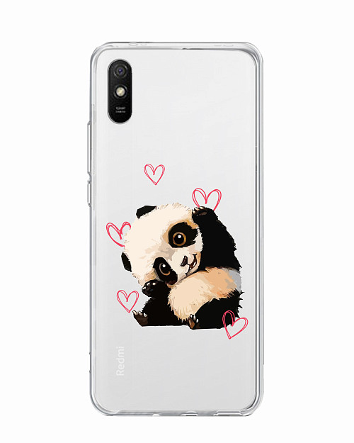 Силиконовый чехол для Xiaomi Redmi 9A Милая панда