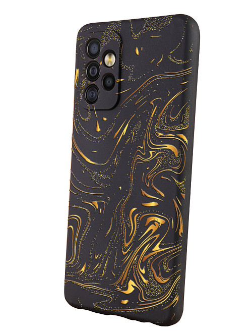 Силиконовый чехол для Samsung Galaxy A52 (4G) "Золотые пятна"
