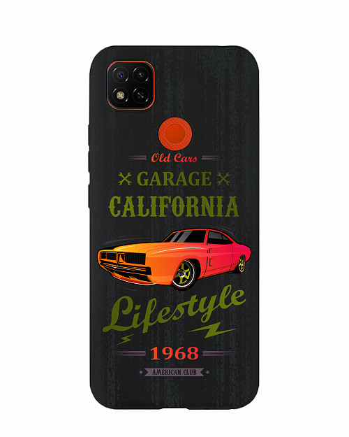 Силиконовый чехол для Xiaomi Redmi 9C Musclecar California