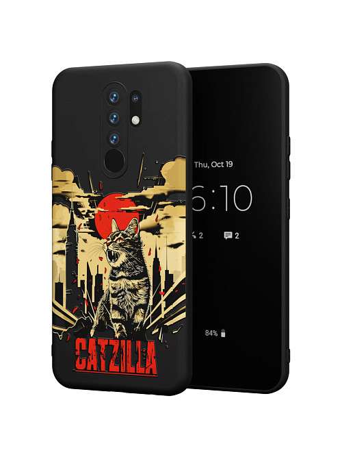 Силиконовый чехол для Xiaomi Redmi 9 "Catzilla"