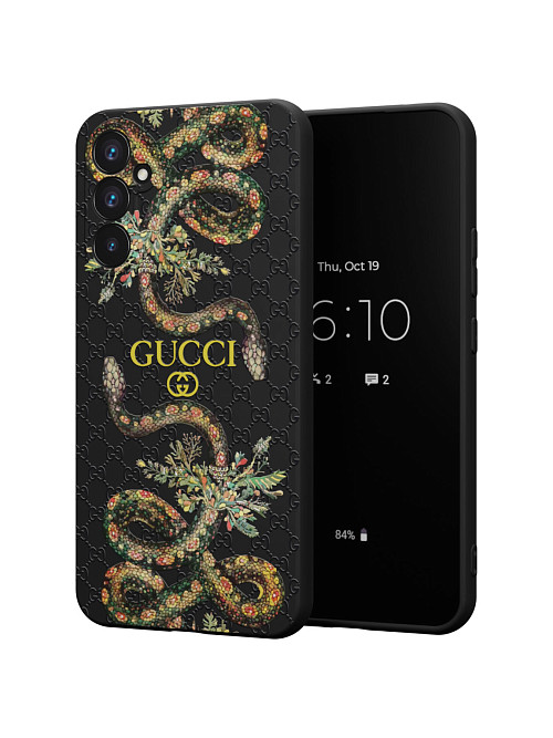 Силиконовый чехол для Samsung Galaxy A34 (5G) "NOVEL: Gucci"