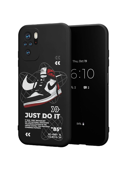 Силиконовый чехол для Xiaomi Poco M5S "NOVEL: Just Do It"