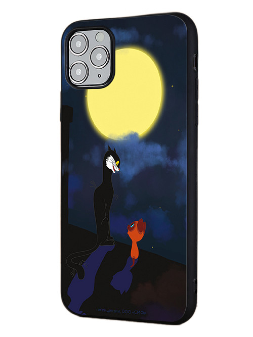 Силиконовый чехол для Apple iPhone 11 Pro "Котенок по имени Гав: А луна все-таки вкусная!"