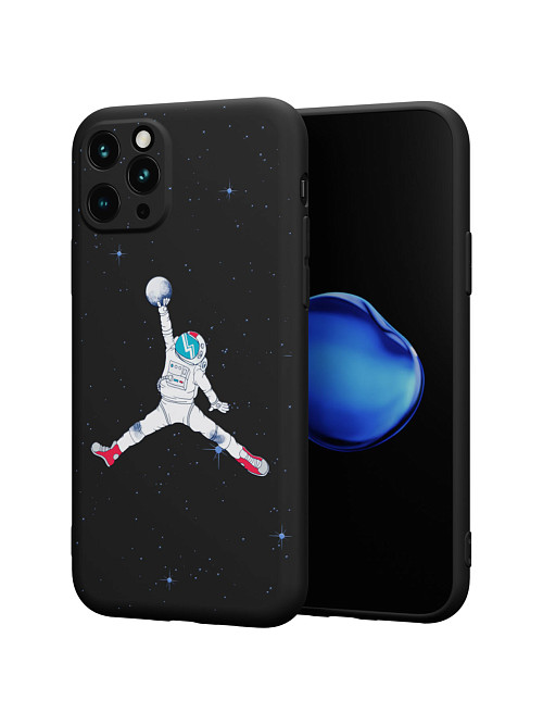 Силиконовый чехол для Apple iPhone 11 Pro "Космический баскетбол"