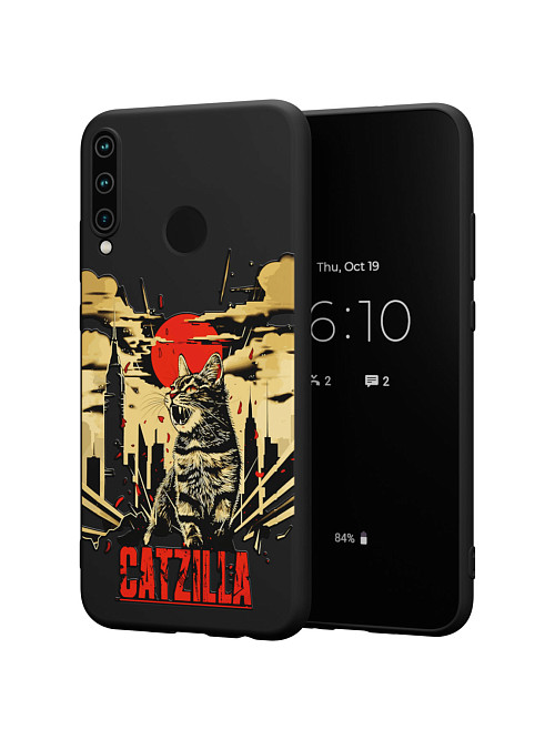 Силиконовый чехол для Huawei P40 Lite E "Catzilla"