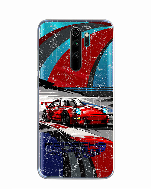 Силиконовый чехол для Xiaomi Redmi Note 8 Pro "Porsche 911"