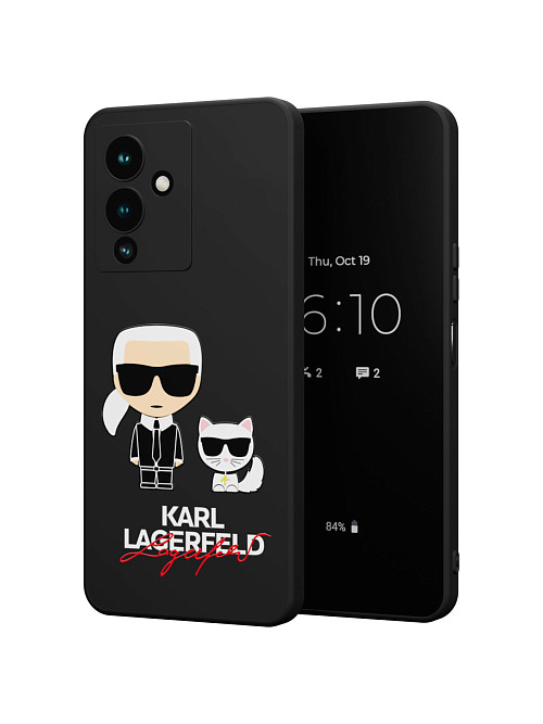 Силиконовый чехол для Infinix Note 12 Pro (5G) "NOVEL: Lagerfeld"